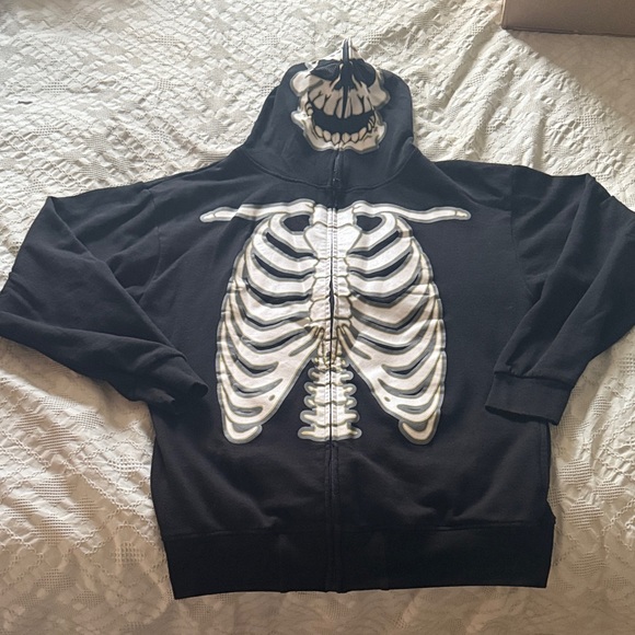 GWP Sport Other - Men's Black Skeleton Zip-Up Hoodie